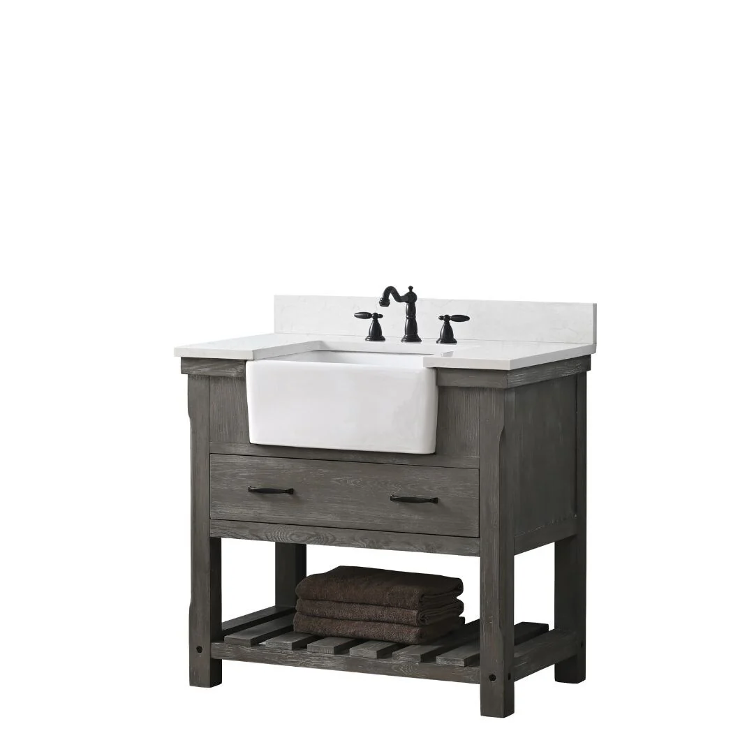 Sudio Design Bathroom Vanity Wesley Weathered Collection.