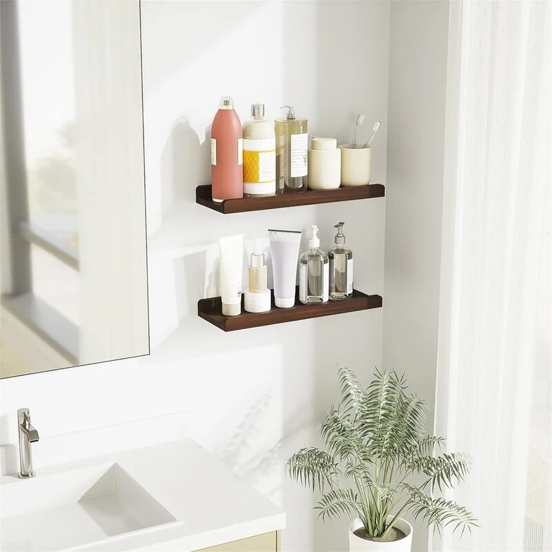 Floating Shelves Wall Mounted Set of 2 17 Inch - 17.2