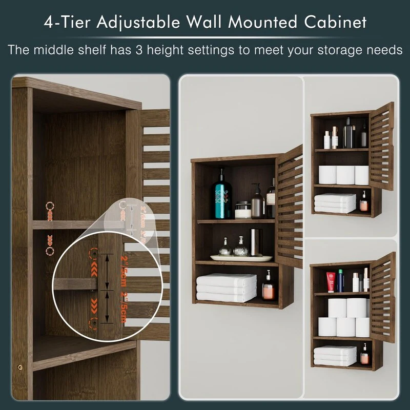 Bathroom Storage Cabinet Wall Mounted - 7.87