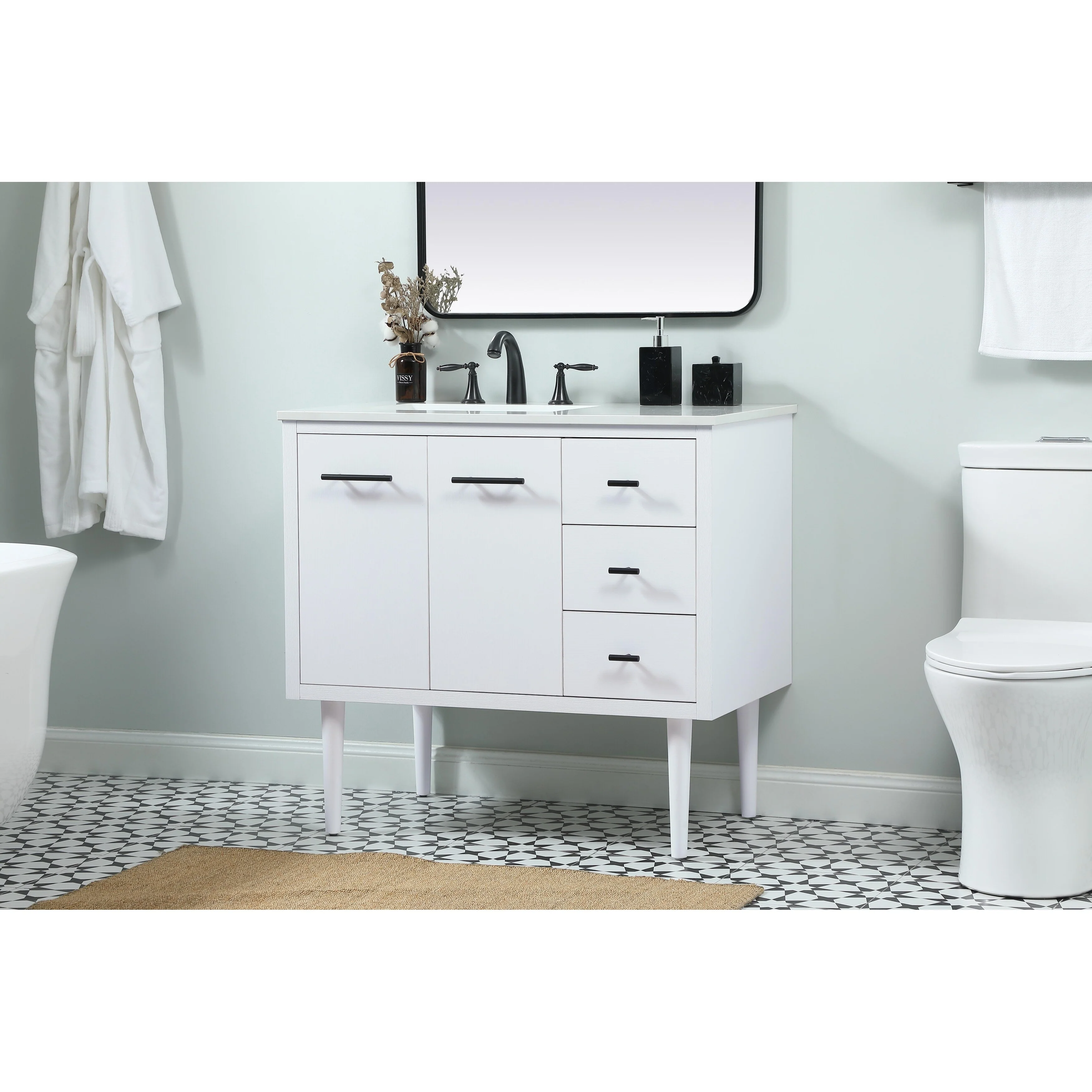 Fern 36 - 48 Inch Single Bathroom Vanity