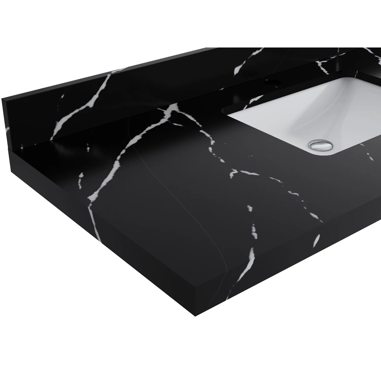 Willow Collection 60 in W x 22 in D x 36 in H Boston Double Bowl Sink Bathroom Vanity with Countertop