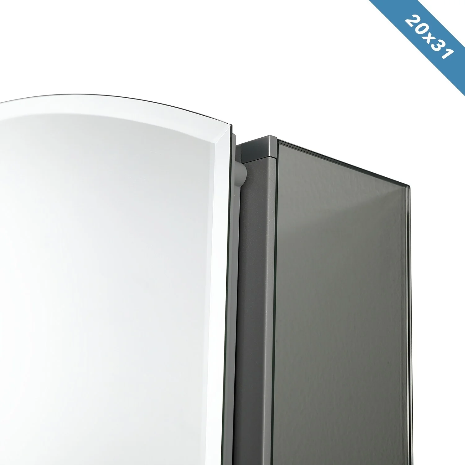 Frameless Aluminum Bathroom Mirror Medicine Cabinet