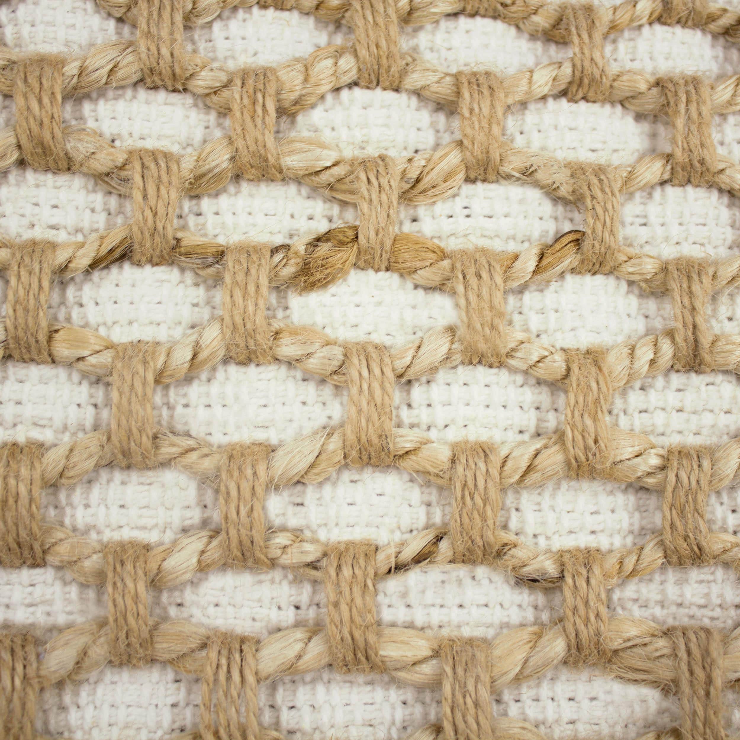 Boho Living Jada Braided Cotton/Jute Throw Pillow Covers