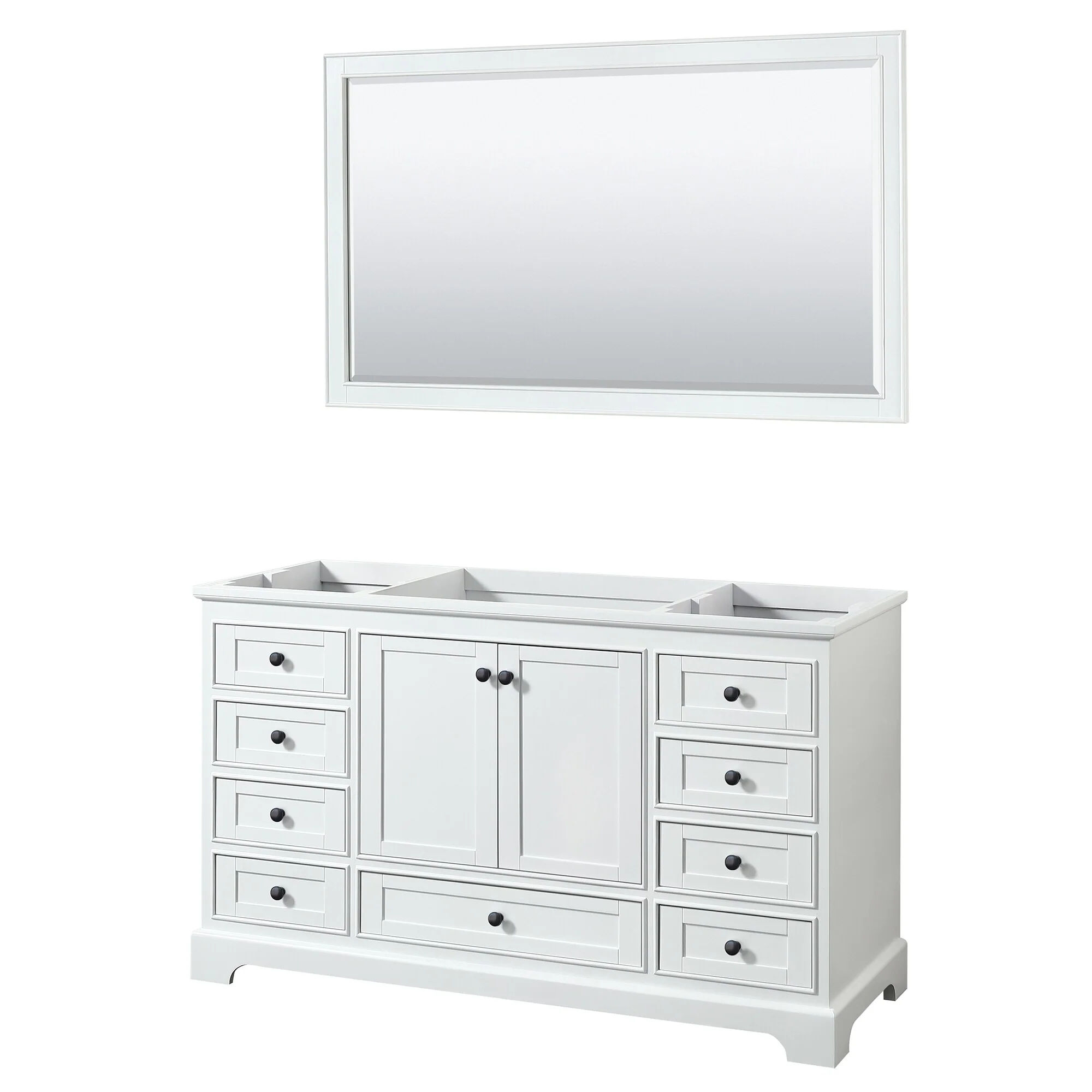 Deborah 60-inch Single Bathroom Vanity, 58-inch Mirror