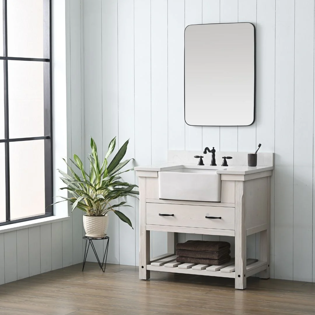 Sudio Design Bathroom Vanity Wesley Weathered Collection.