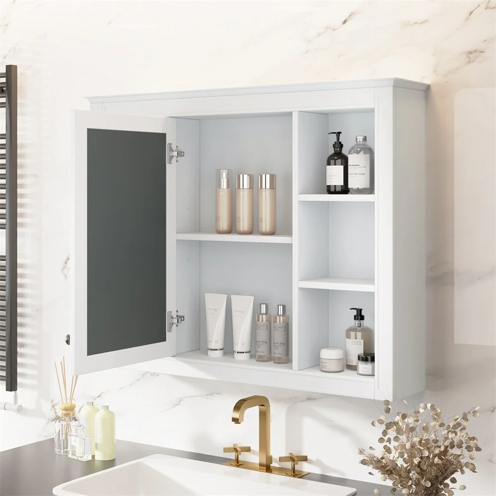 35'' x 27.5'' Medicine Cabinet,Wall Mounted Bathroom Storage Cabinet