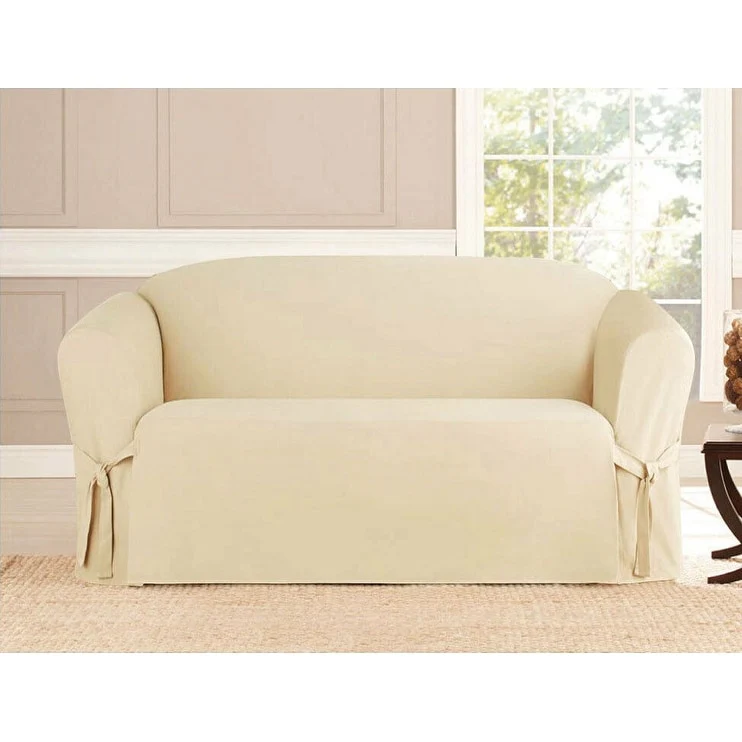 Microsuede Slipcover Furniture Protector Loveseat Cover