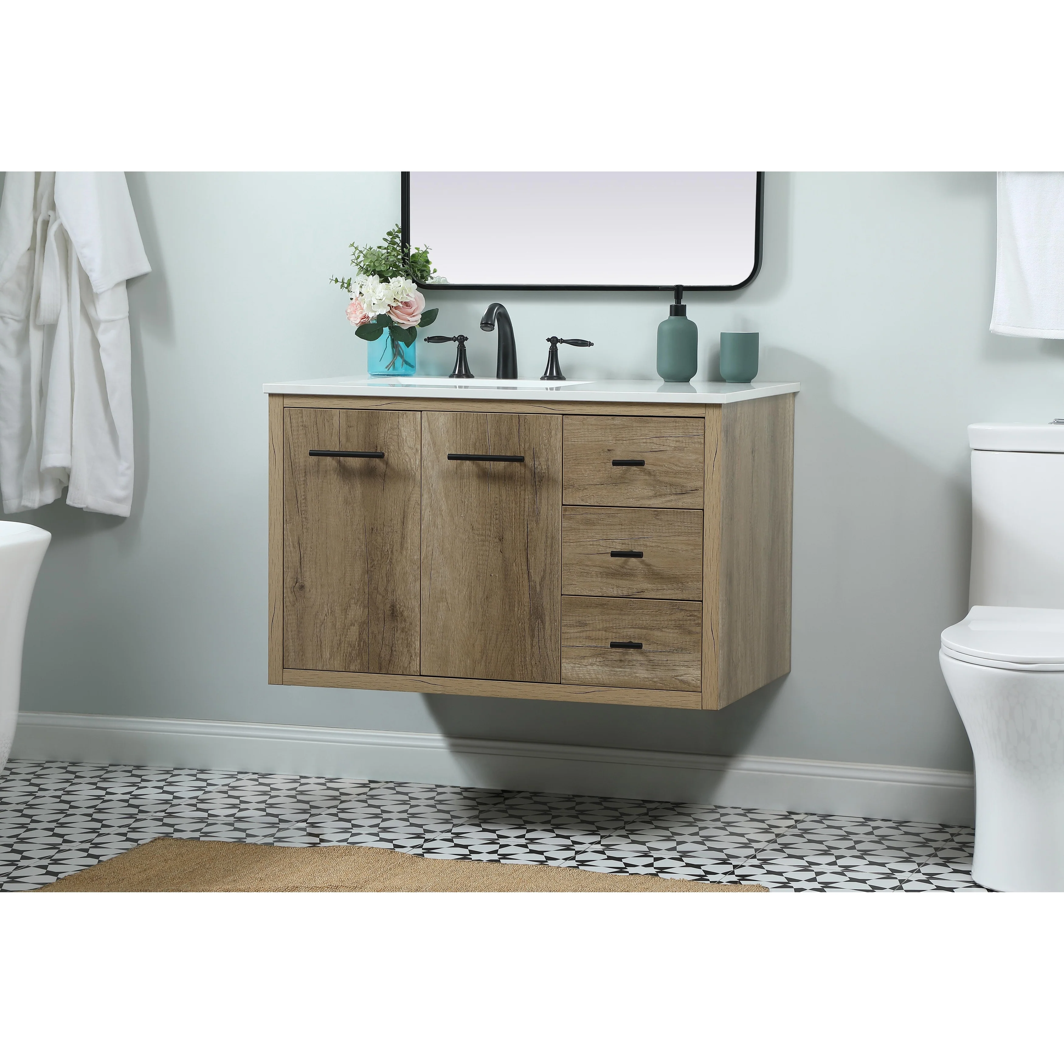 Fern 36 - 48 Inch Single Bathroom Vanity