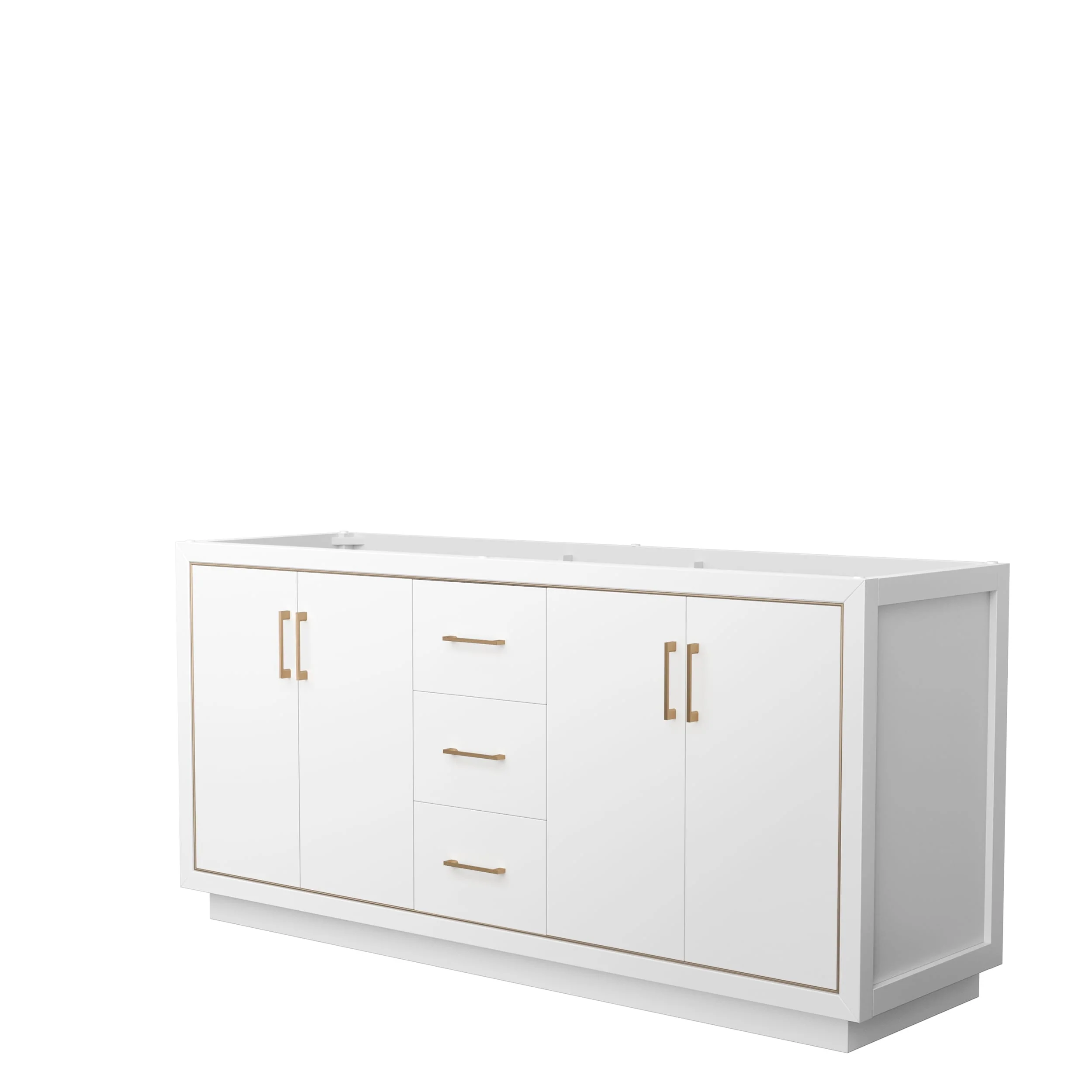 Icon Double Bathroom Vanity Cabinet, No Mirror