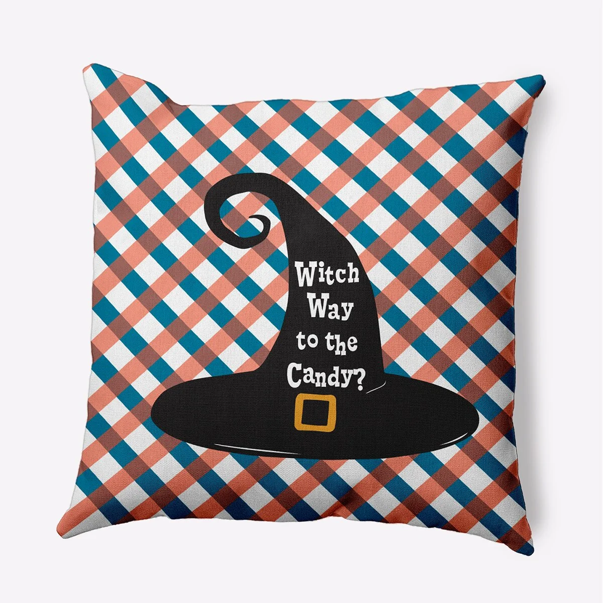 Halloween Witch Way to the Candy Accent Pillow
