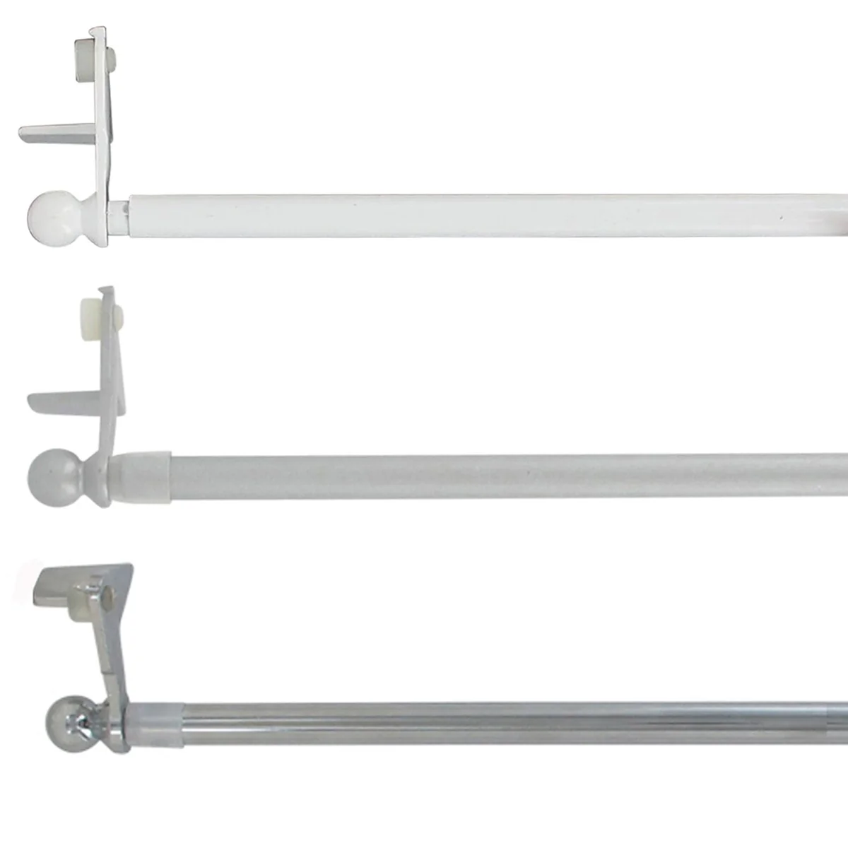 Evideco Adjustable Tension Rod FixVit Diam 0.5 Inch