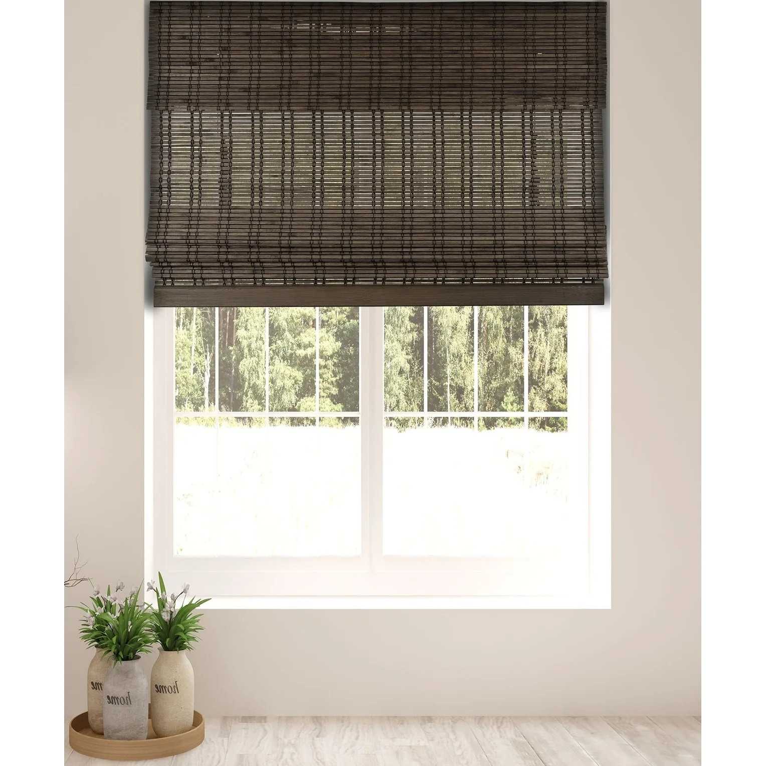 Arlo Blinds Dali Walnut Cordless Bamboo Shades