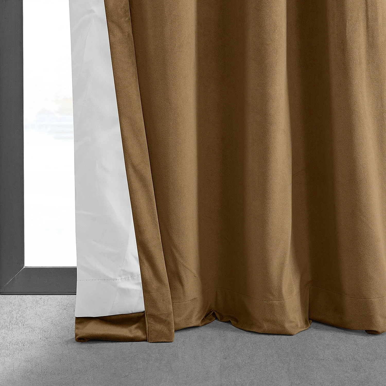 Exclusive Fabrics Signature Blackout Velvet Grommet Curtain (1 Panel)