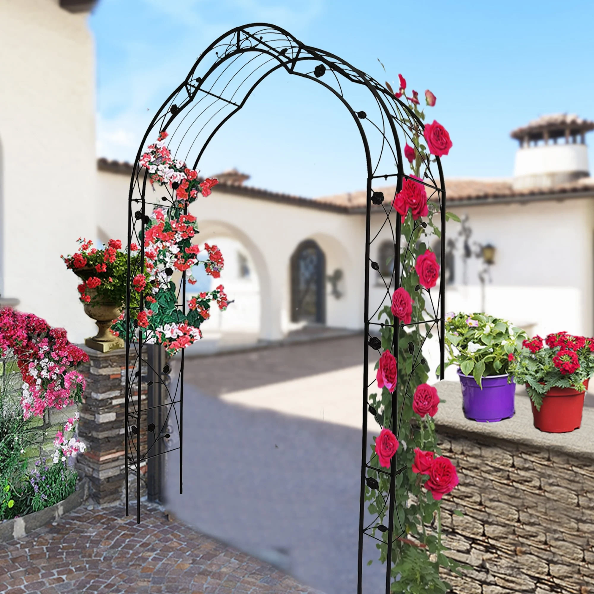 Metal Garden Arch for Backyard
