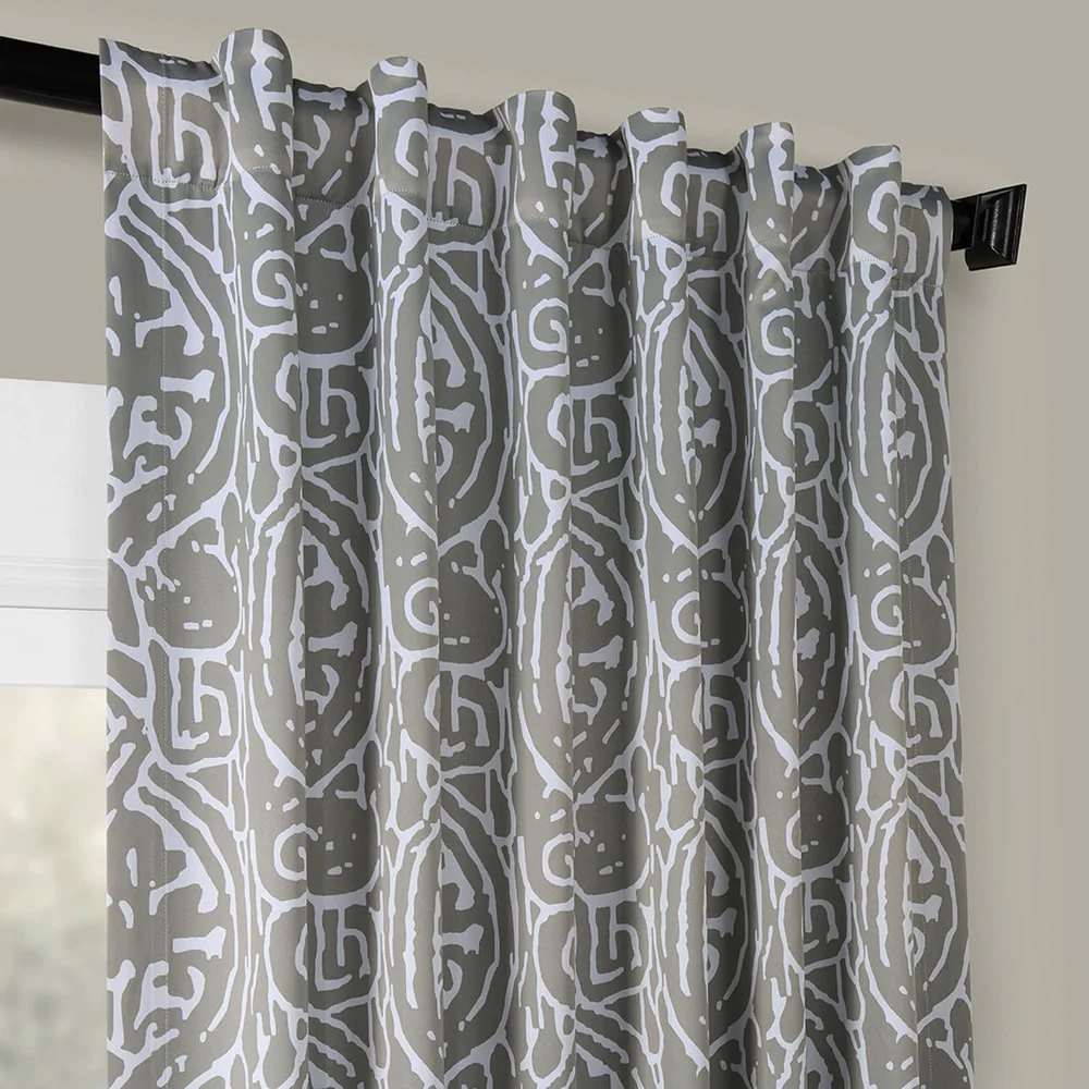Exclusive Fabrics Abstract Room Darkening Curtain Panel Pair (2 Panels)