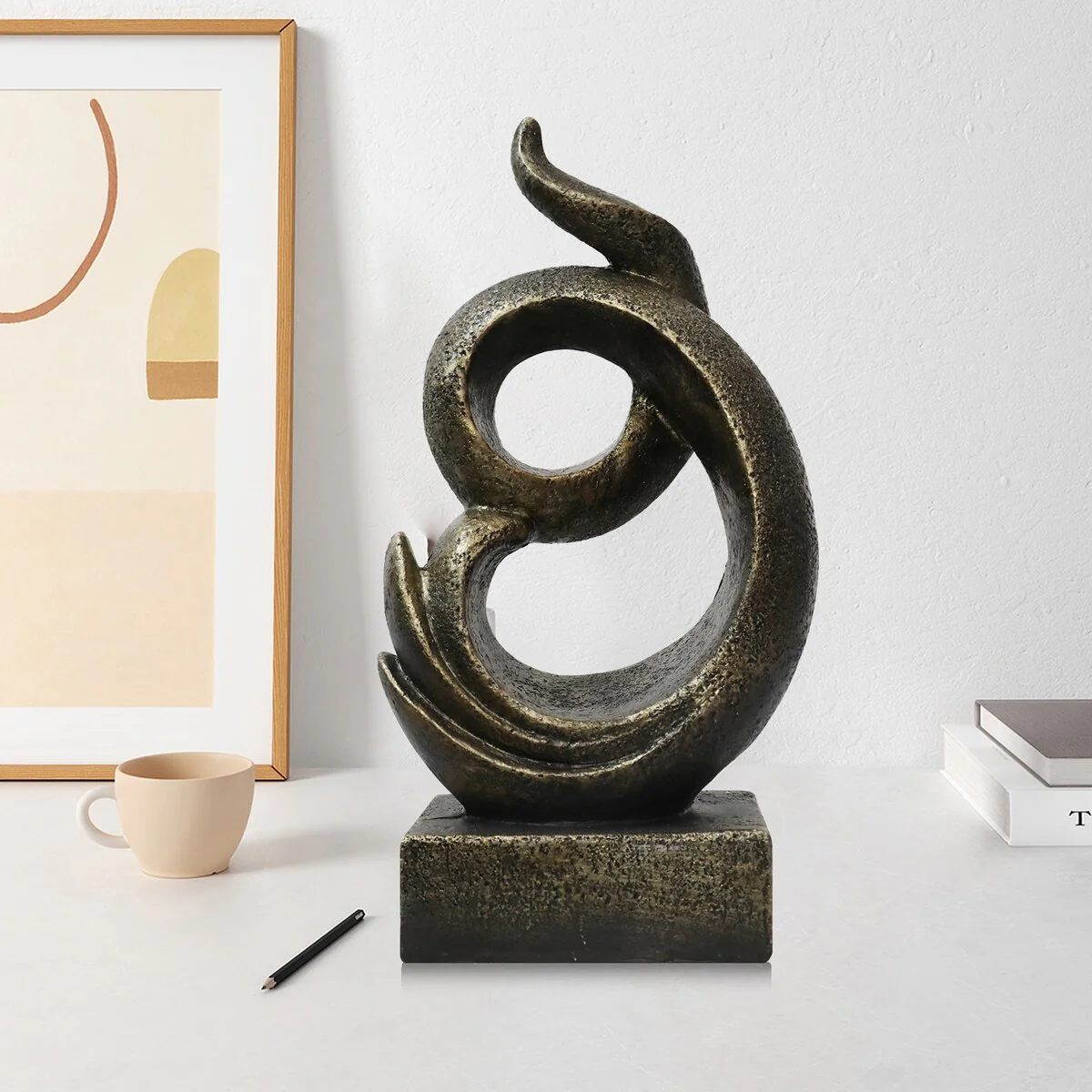 Modern Sculpture Decor Abstract Art Decoration Resin Ornament for Home