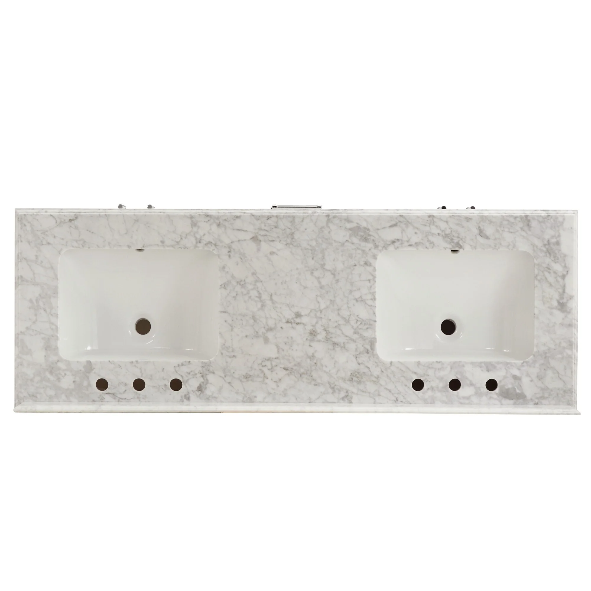 Lilleham Bathroom Sink Vanity with White Marble Veneer Stone Top by iNSPIRE Q Classic