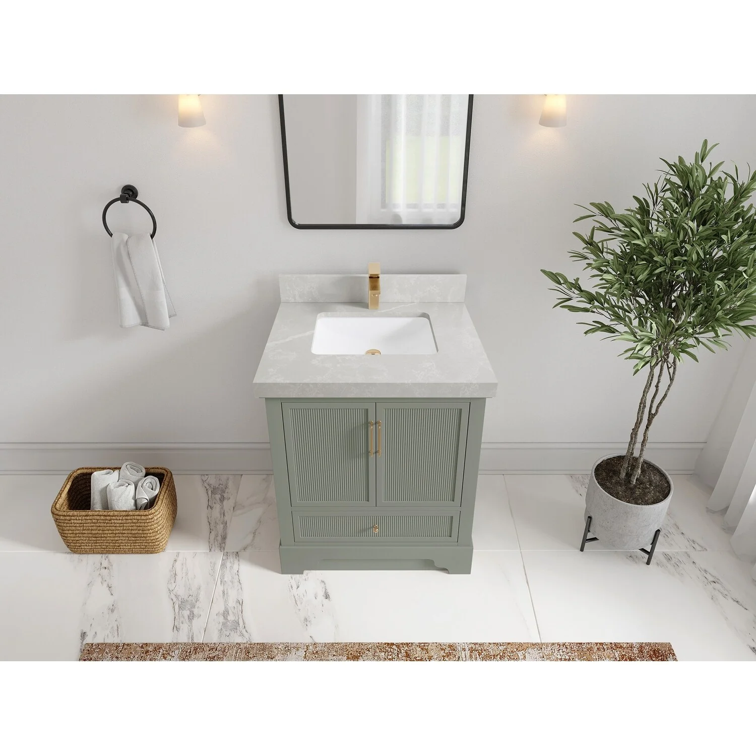 Willow Collections 30 in. W x 22 in. D Alys Single Sink Bathroom Vanity with Countertop