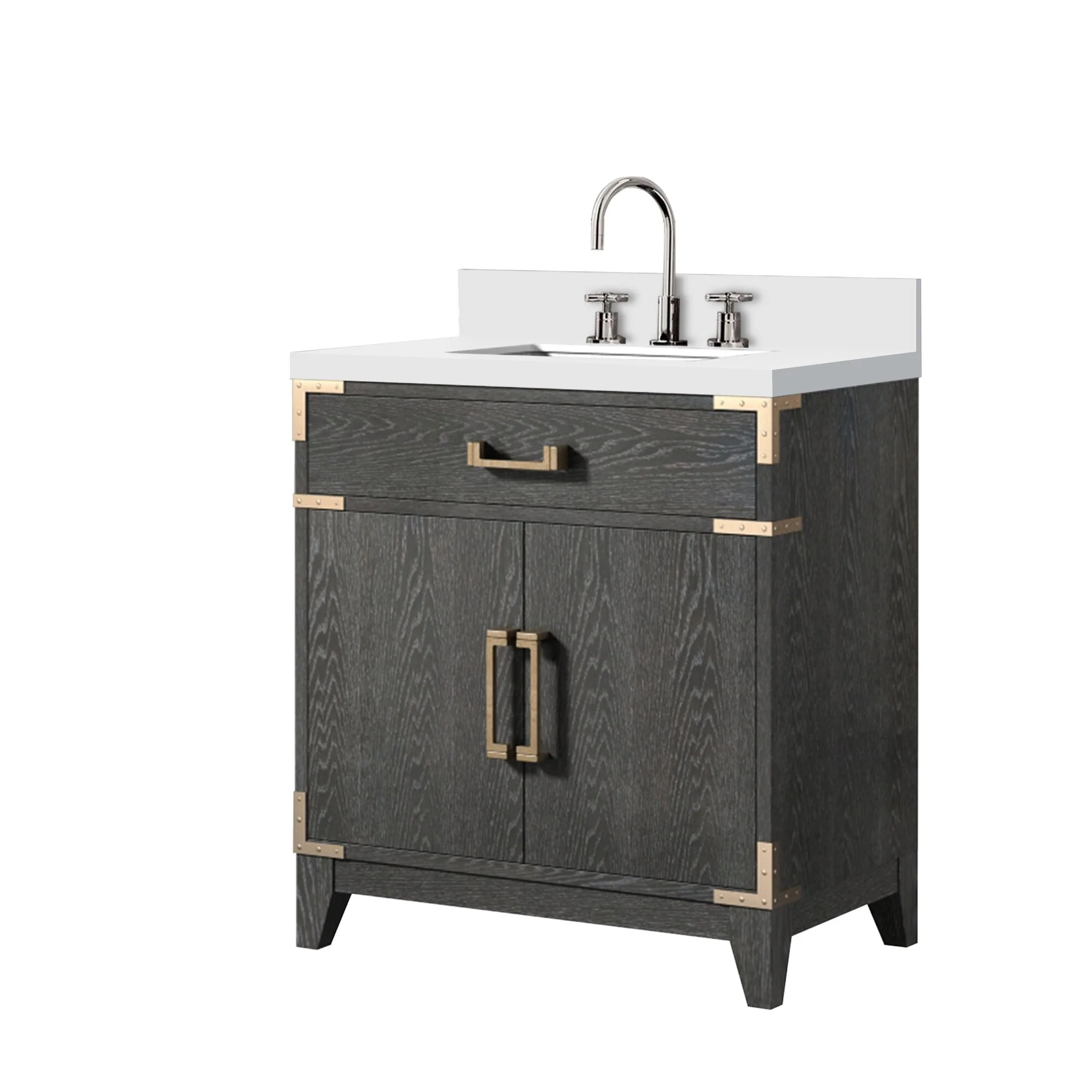 Laurel Bath Vanity Quartz Top, Sink and Faucet