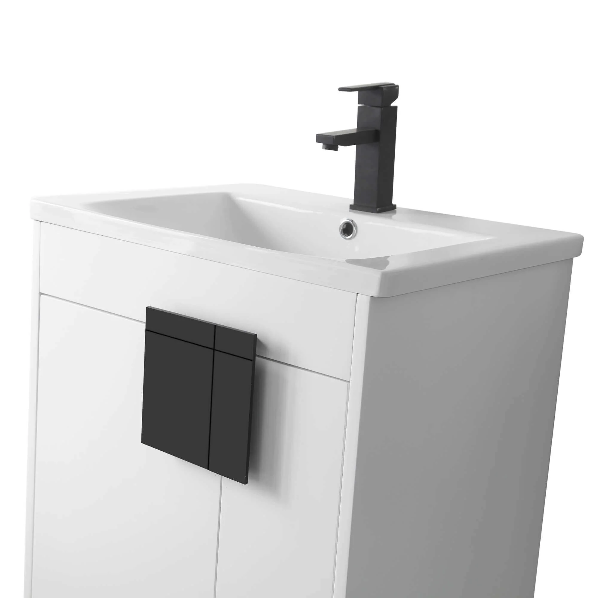 24-inch Modern Bathroom Vanity Set w/ Vitreous China Sink Top