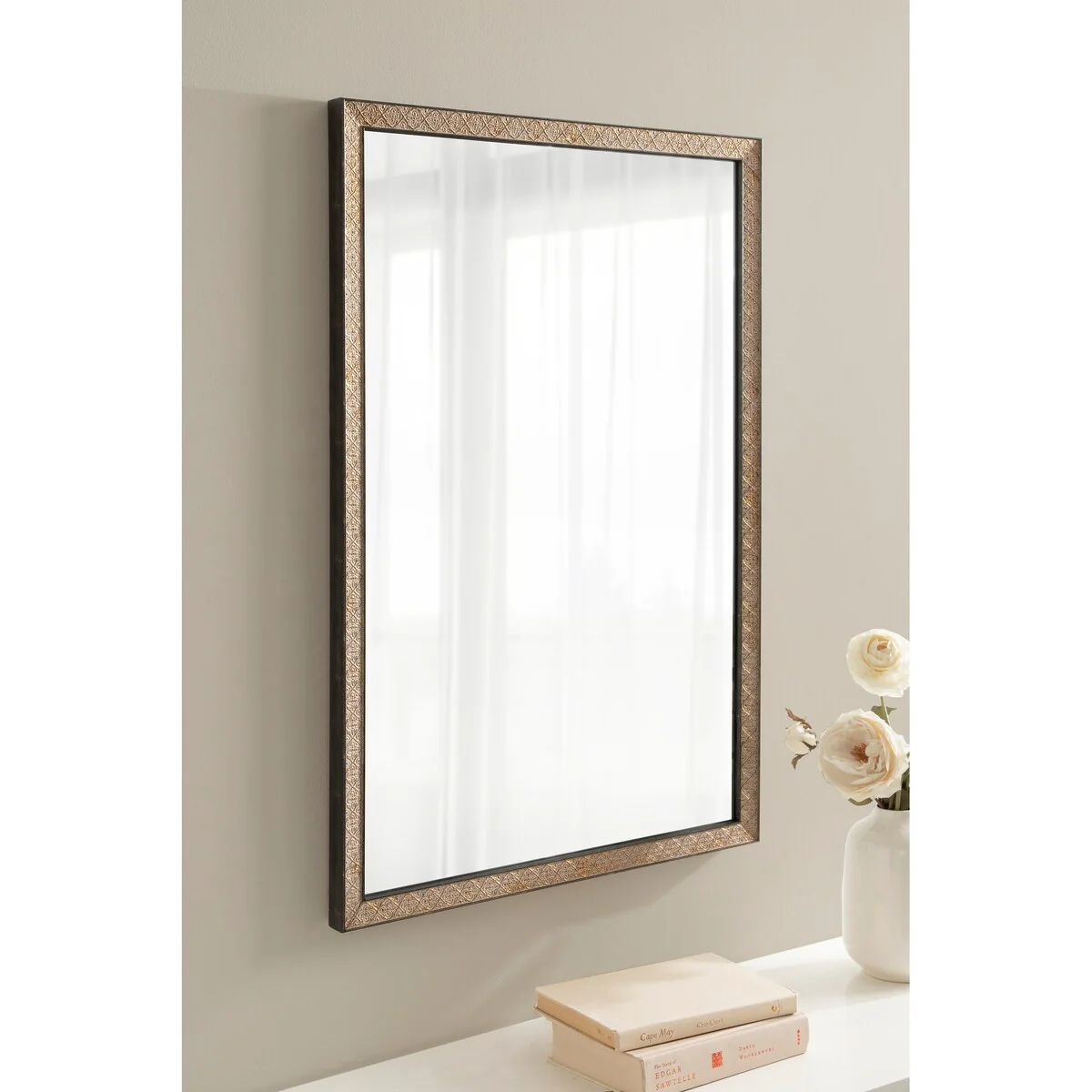 Kate and Laurel Soniva Rectangle Wall Mirror