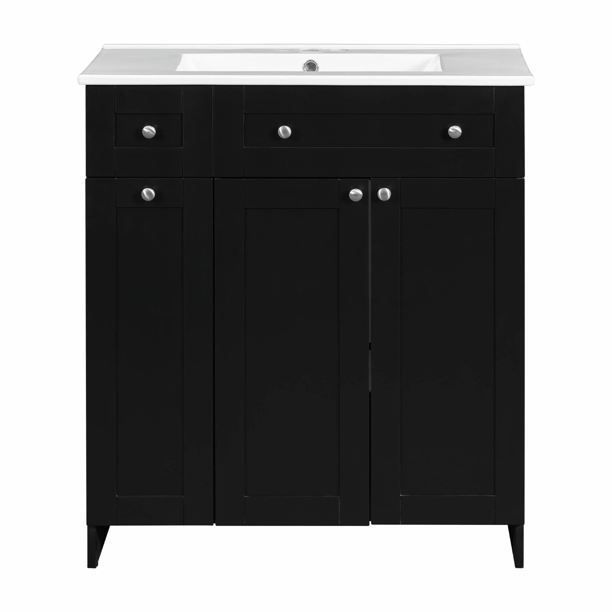 30-Inch Bathroom Vanity with Ceramic Sink Combo