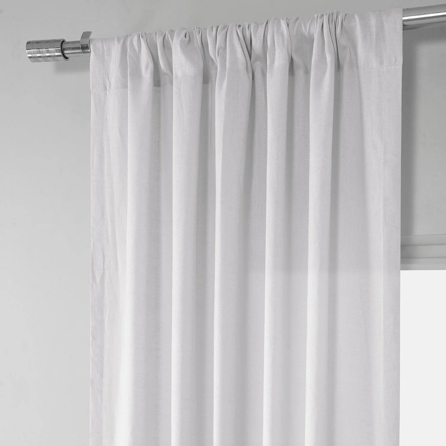 Exclusive Fabrics Signature French Linen Sheer Curtain (1 Panel)