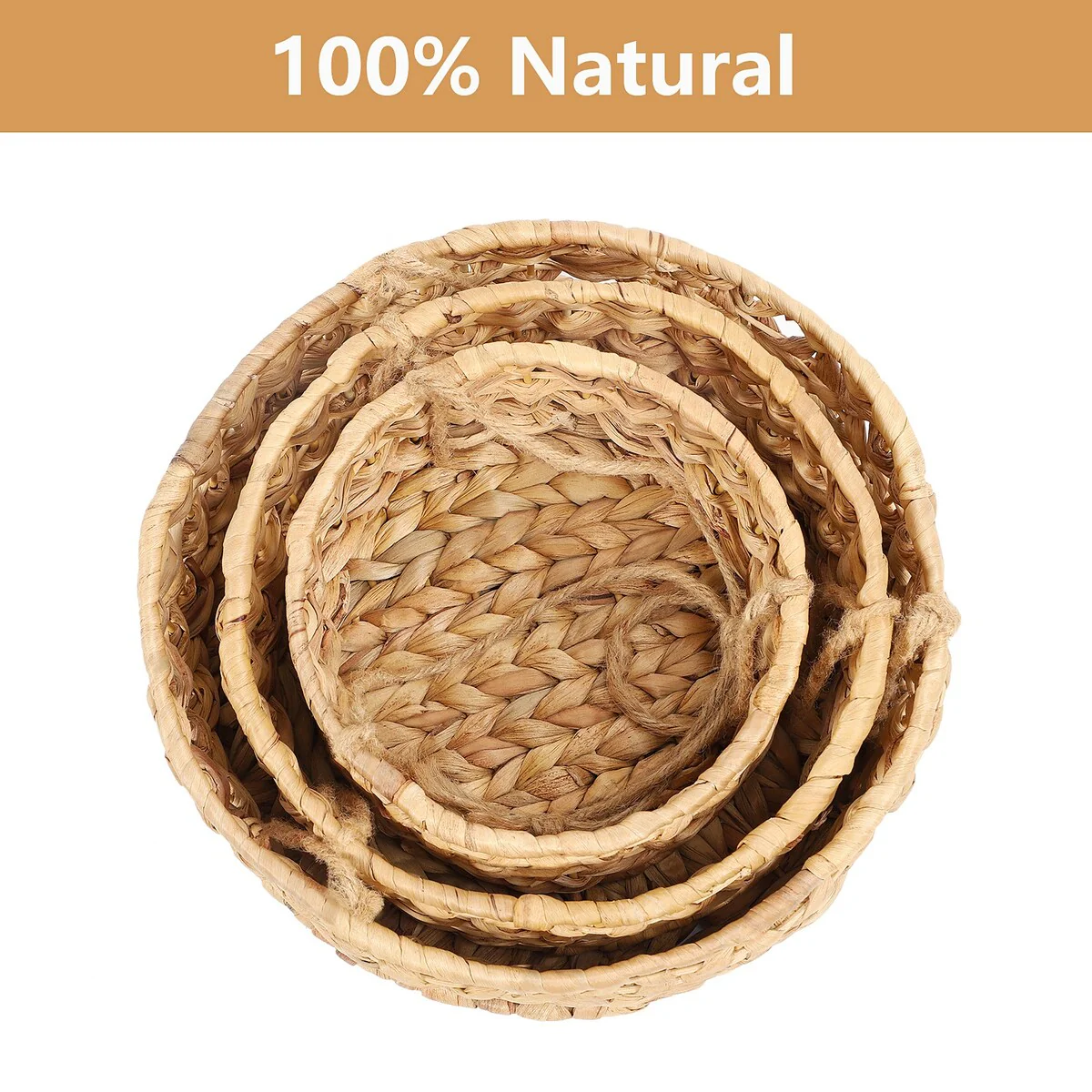 Natural Wicker Wove Hanging Vegetable Fruit Basket