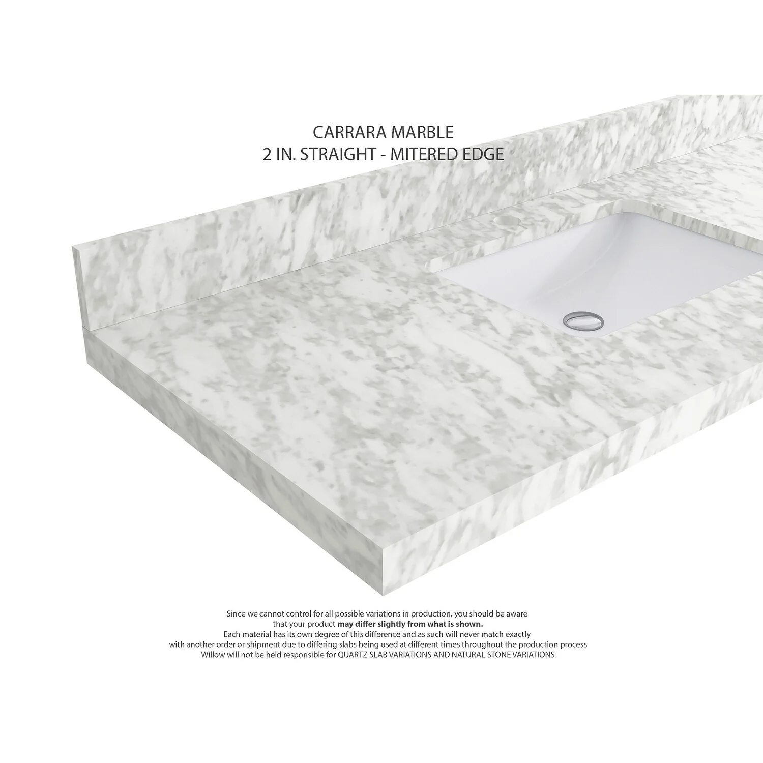 Willow Collections 36 in. W x 22 in. D Aberdeen Right Offset Sink Bathroom Vanity with Countertop