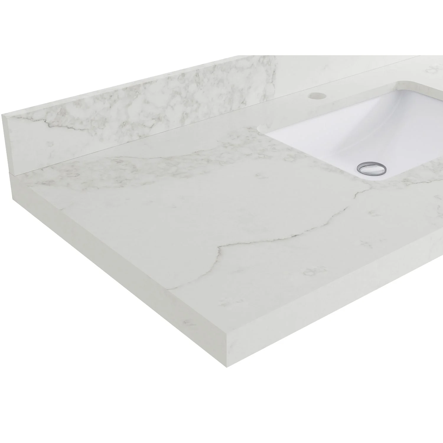 Willow Collection 60 in W x 22 in D x 36 in H Boston Double Bowl Sink Bathroom Vanity with Countertop