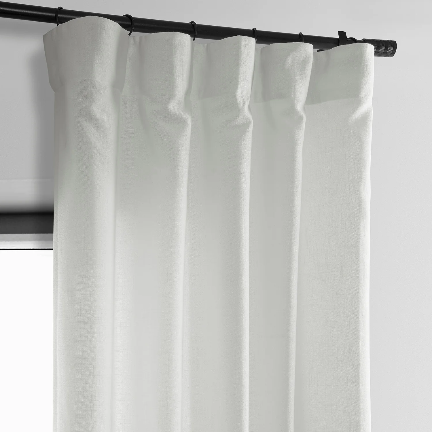 Exclusive Fabrics Classic Faux Linen Curtain (1 Panel)