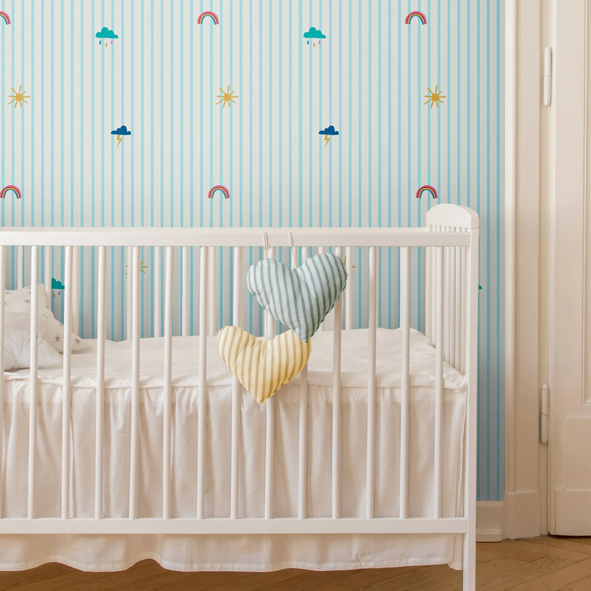 Joules Whatever the Weather Icons Haze Blue Wallpaper