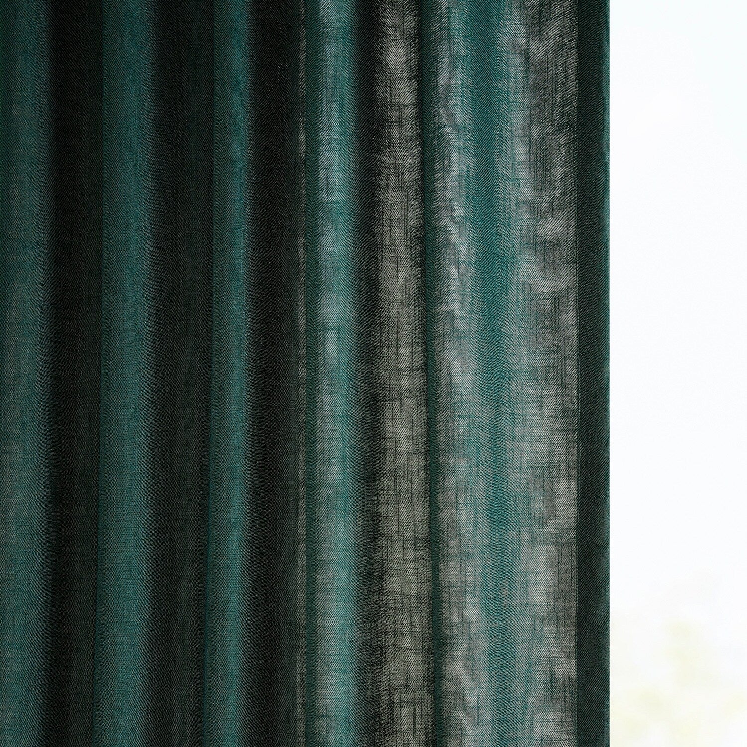 Exclusive Fabrics Classic Faux Linen Curtain (1 Panel)