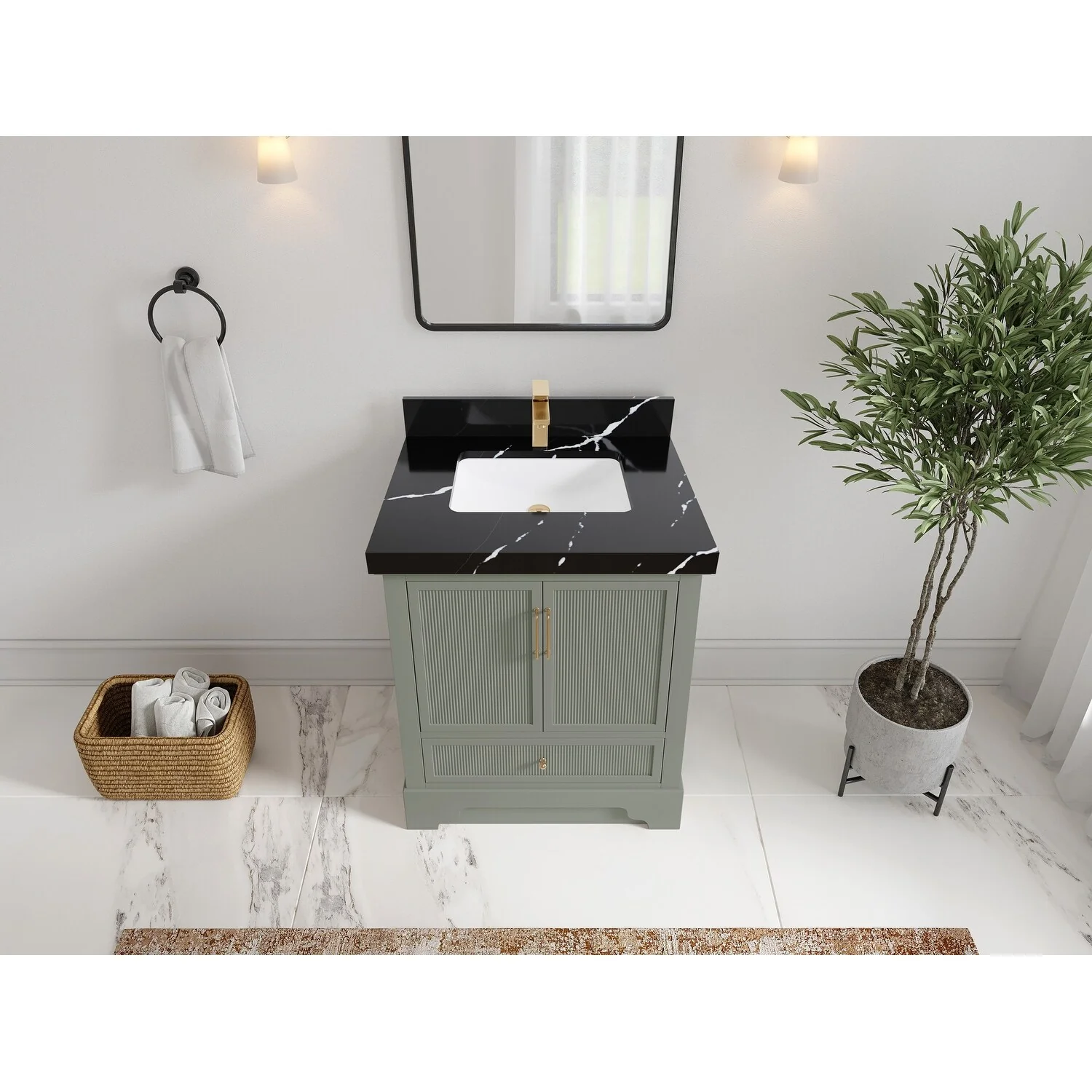 Willow Collections 30 in. W x 22 in. D Alys Single Sink Bathroom Vanity with Countertop