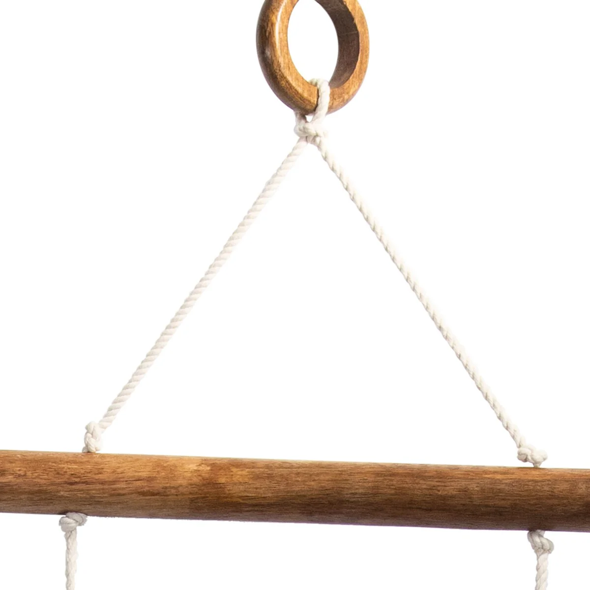 Foreside Home & Garden Macrame Hanging Blanket Ladder