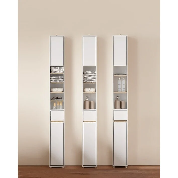 SoBuy BZR34-W, Bathroom Tall Cabinet Cupboard Storage Cabinet