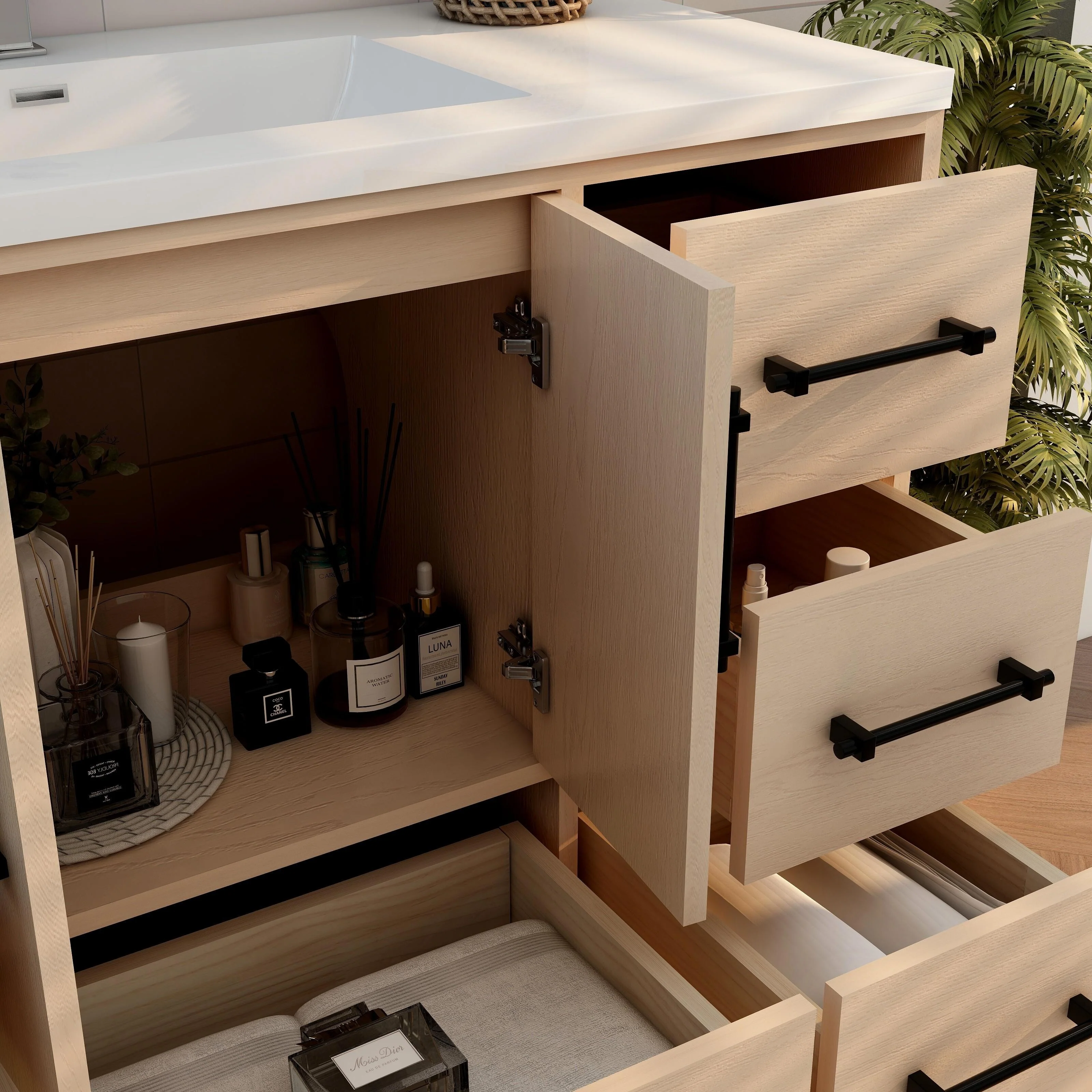 Victoria 48'' Freestanding Vanity with Reinforced Acrylic Sink - 47.5