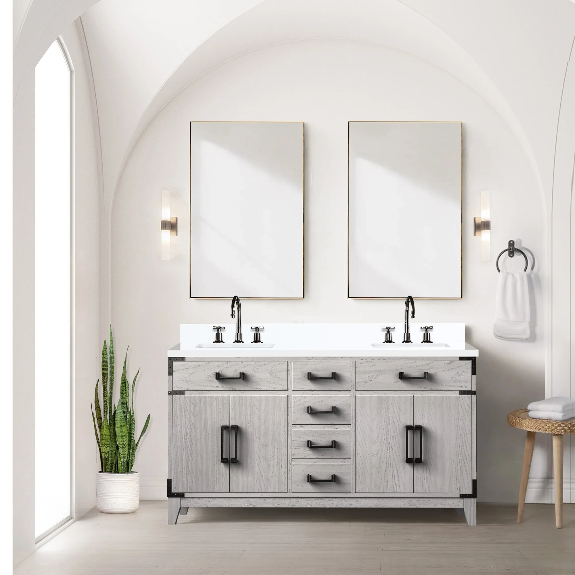 Laurel Bath Vanity Quartz Top, Sink and Faucet
