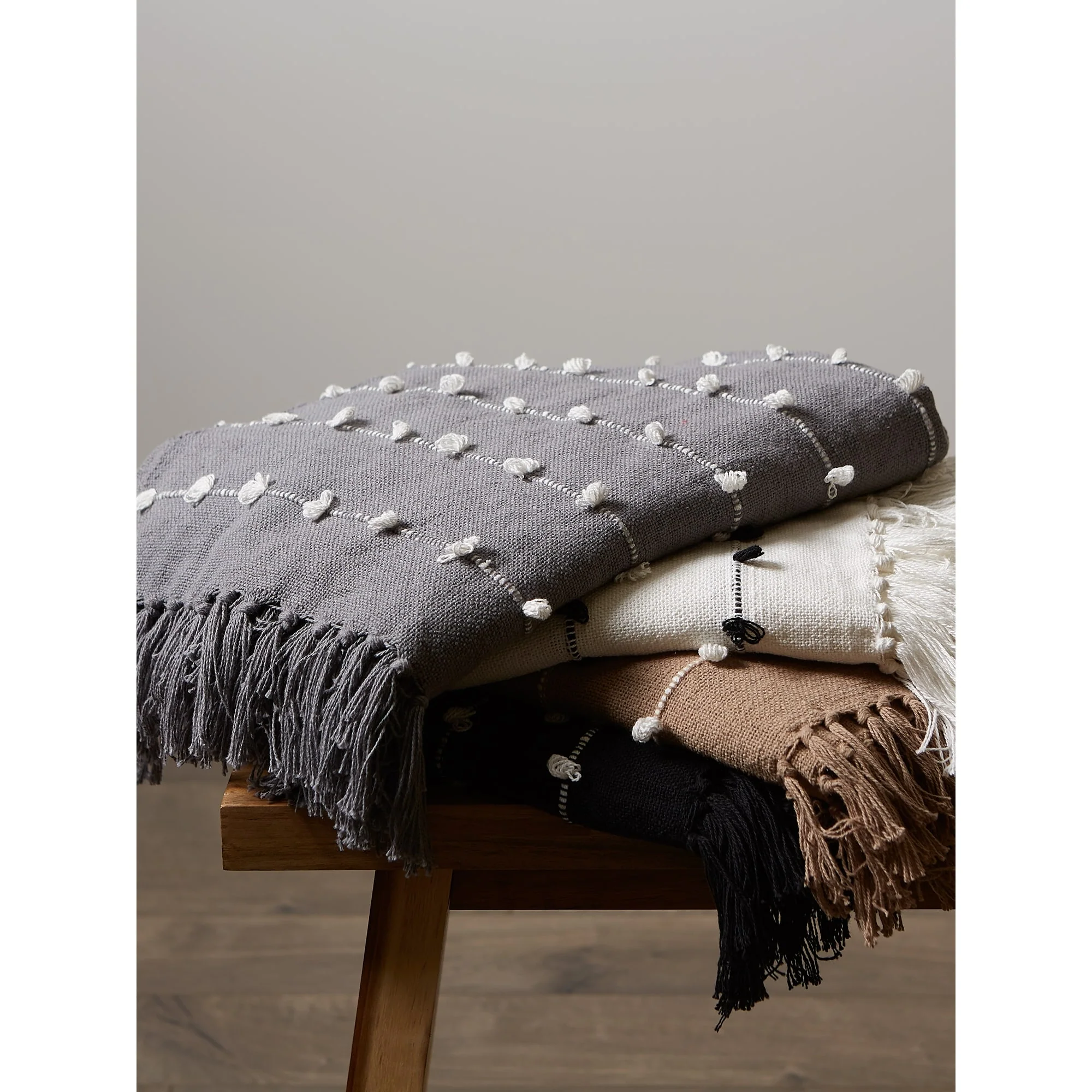 DII Woven Loop Throw