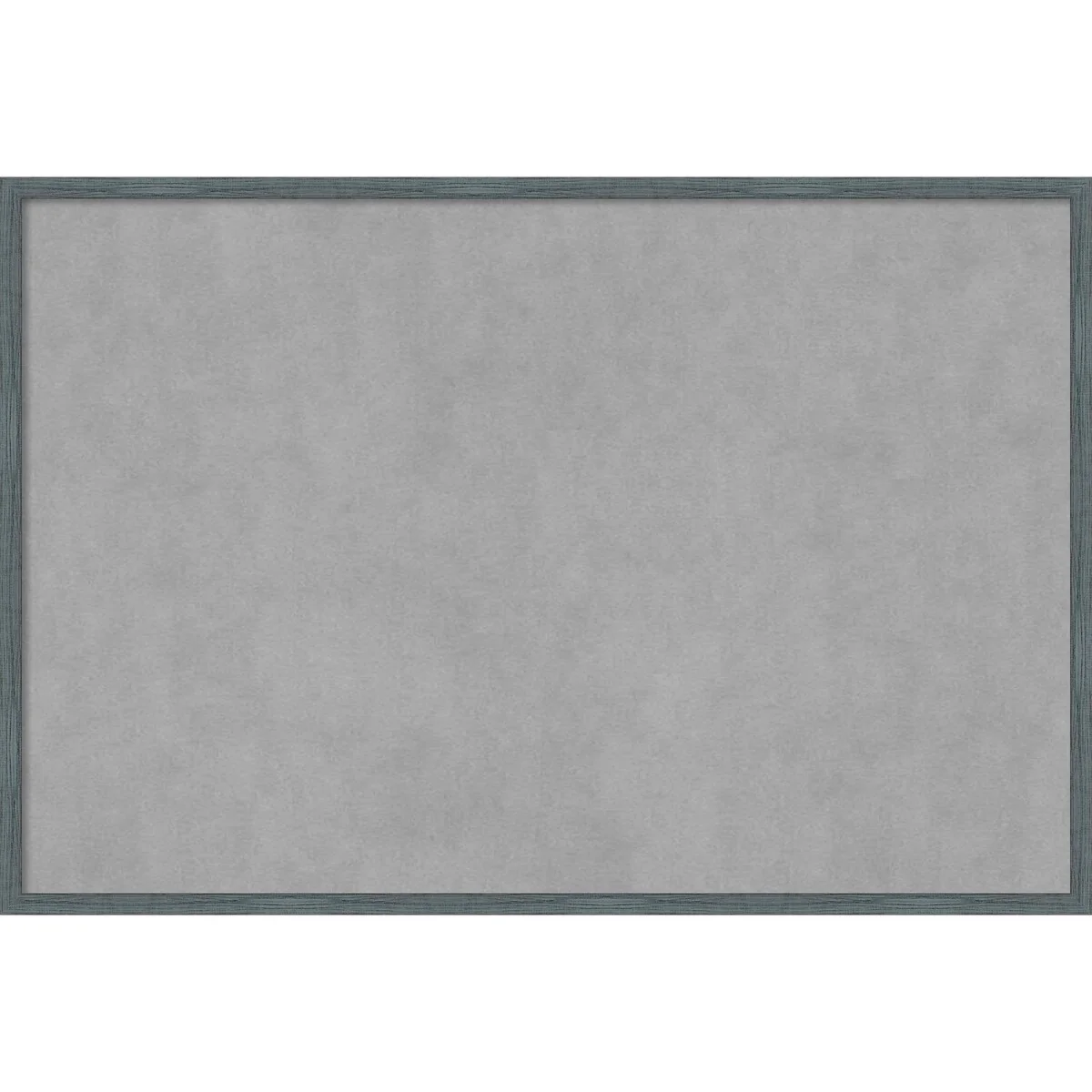 Amanti Art Dixie Blue Grey Rustic Narrow Framed Magnetic Board