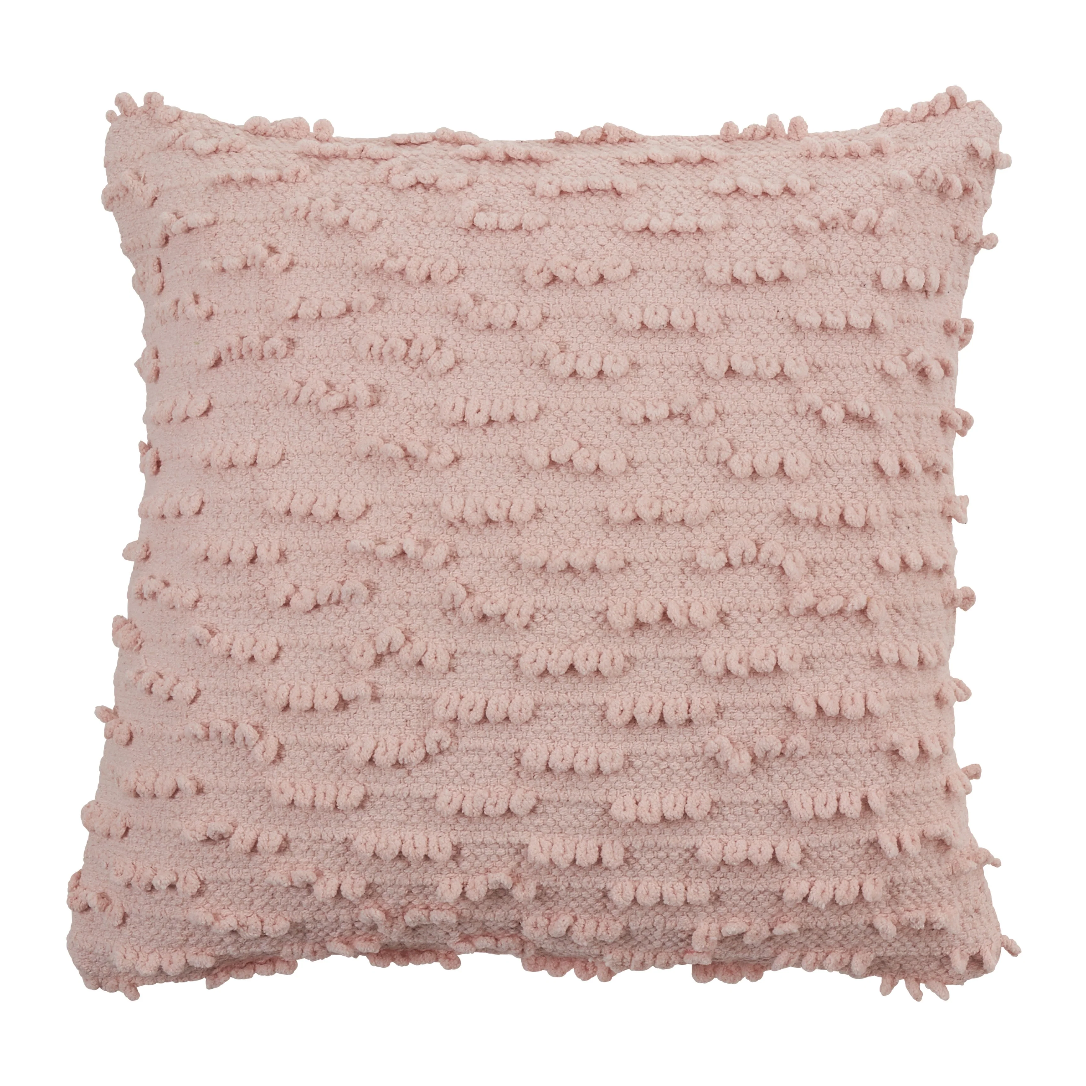 Nubby Design Down Filled Throw Pillow