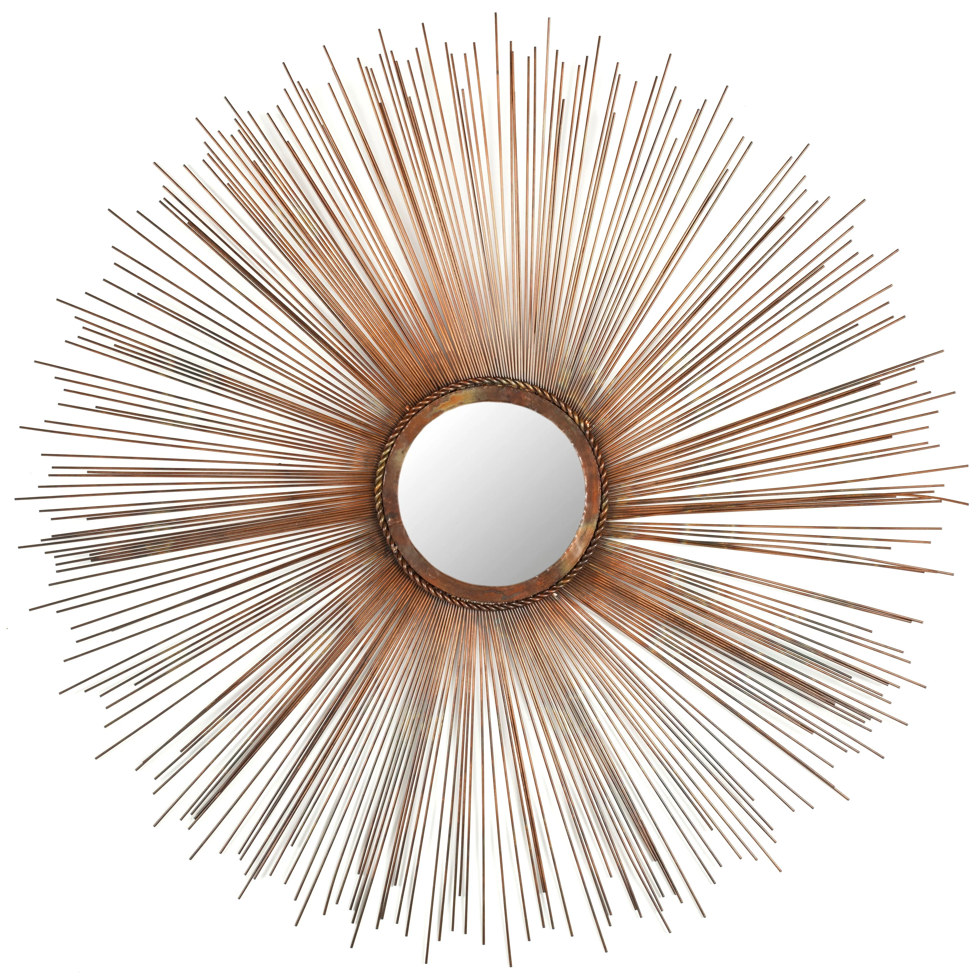 SAFAVIEH Handmade Art Copper Sunburst 41-inch Decorative Mirror - 41