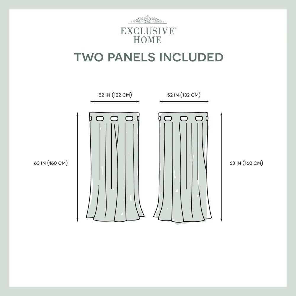 Strick & Bolton LeWitt Thermal Textured Linen Curtain Panel Pair