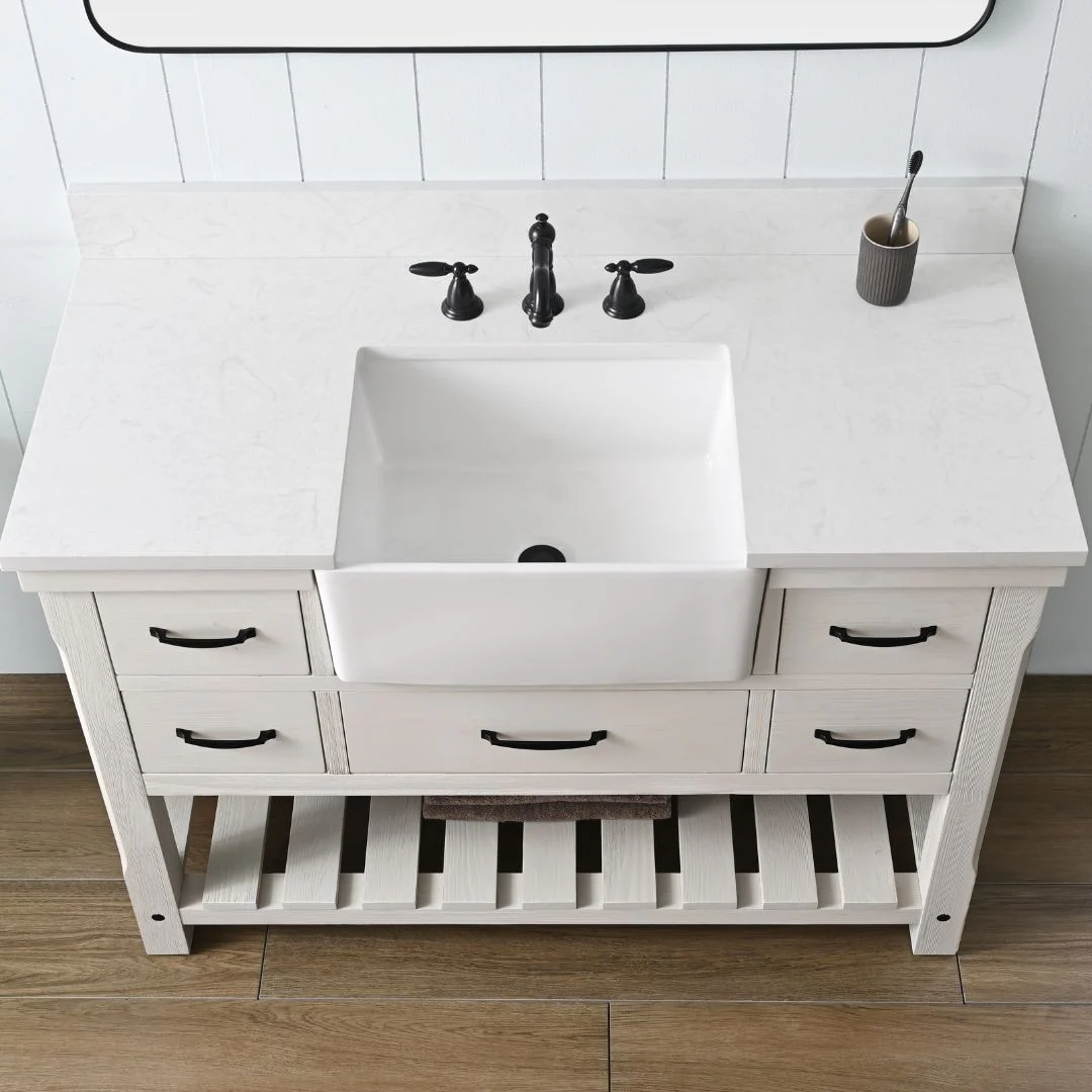 Sudio Design Bathroom Vanity Wesley Weathered Collection.