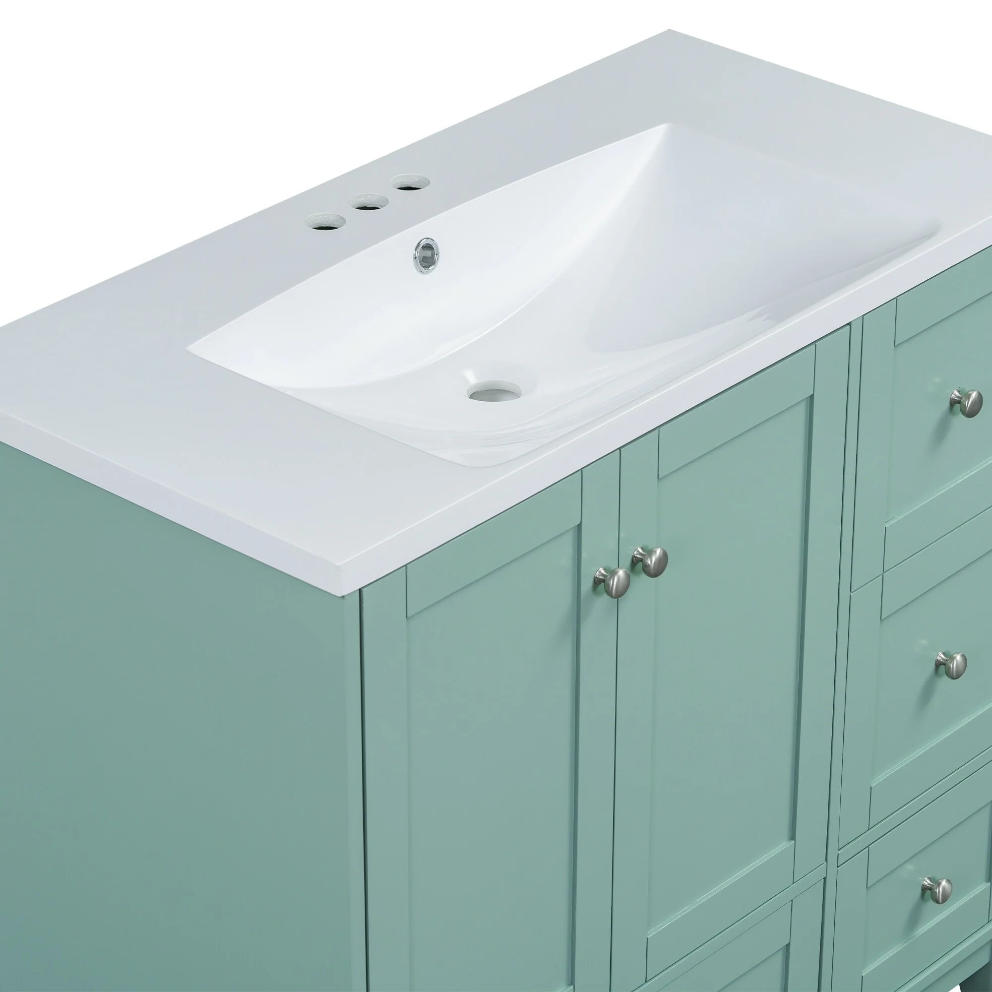 36 Inch Modern Bathroom Vanity with USB Charging
