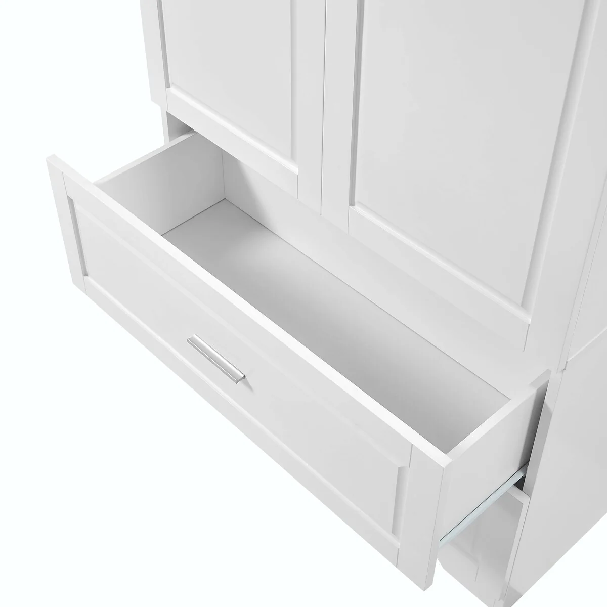 Tall Bathroom Storage Cabinet with Drawers and Adjustable Shelf