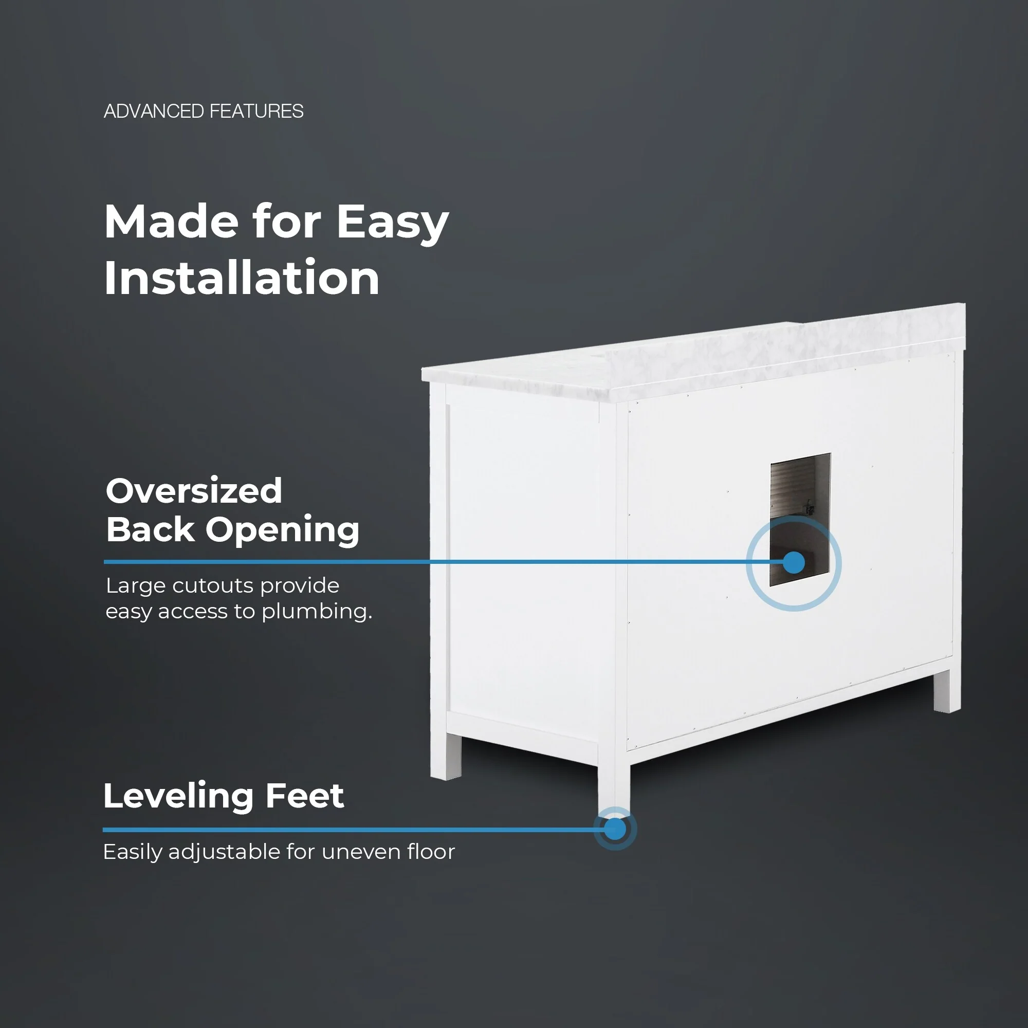 OVE Decors Tahoe 48 White Vanity