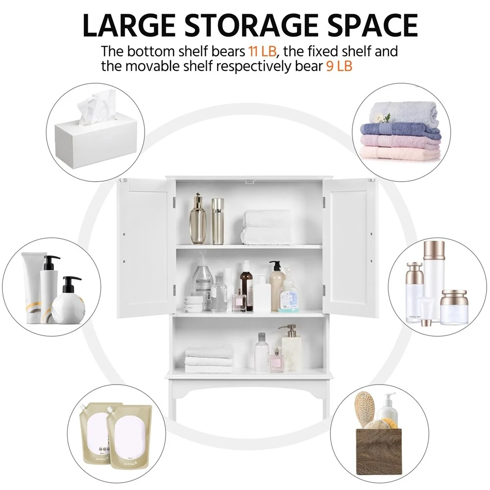 Yaheetech Bathroom Space Saving Organizer Over-the -Toilet