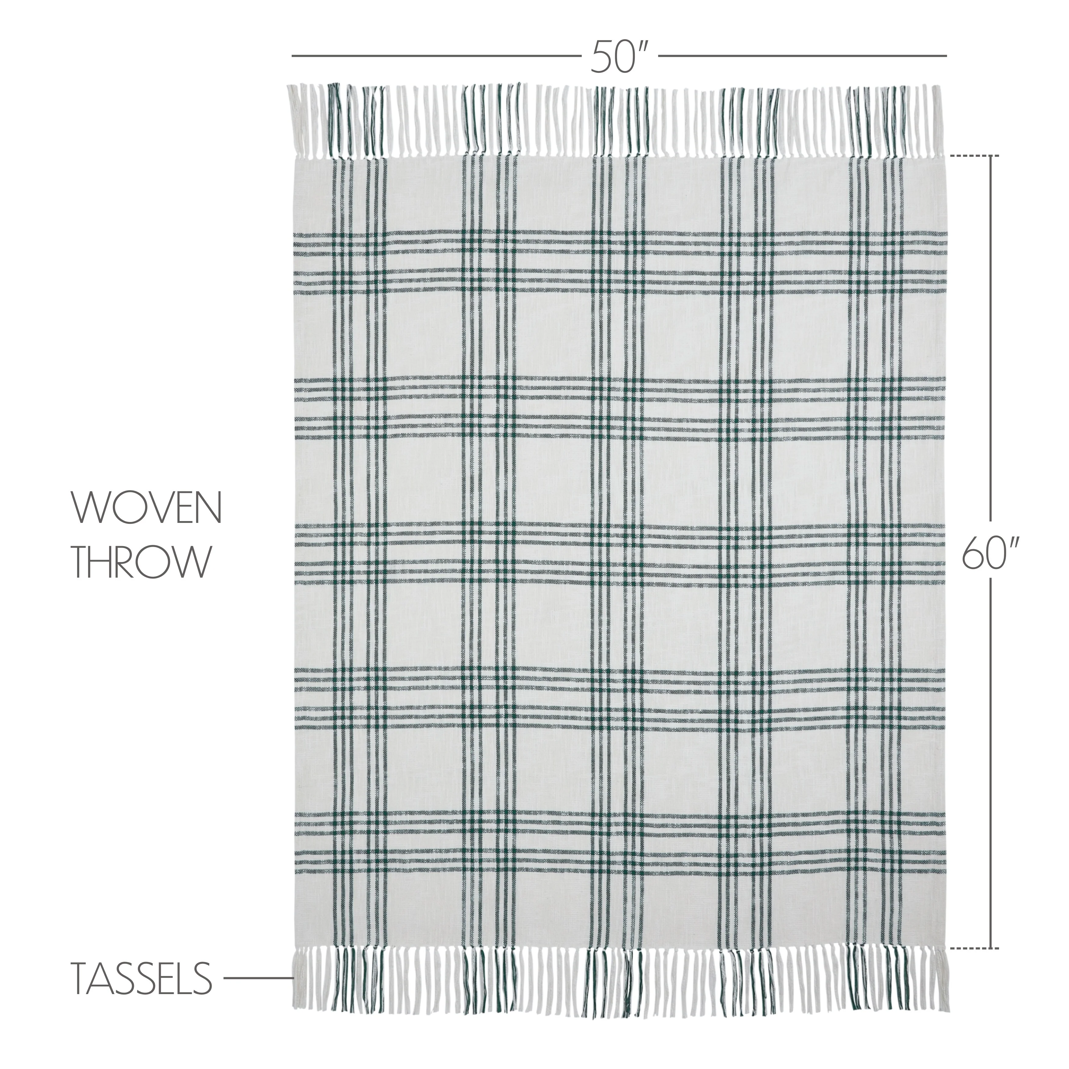 Pine Grove Plaid Woven Throw 60x50