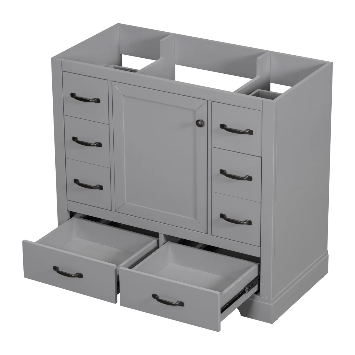 Bathroom Vanity Cabinet with Multi-Functional Drawer and Adjustable Shelf